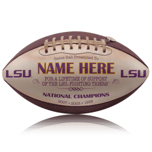 LSU Personalized Throwback Football